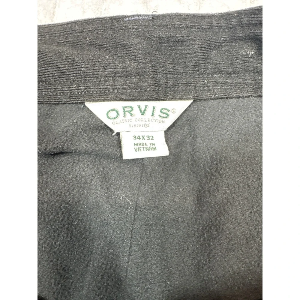 Orvis Mens‎ Classic Collection Fleece Lined Tech Pants 34x32 Hiking Outdoor